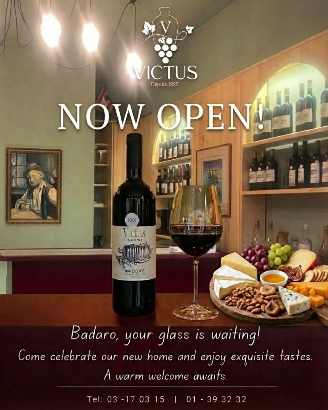 Victus Wine boutique opening in Badaro